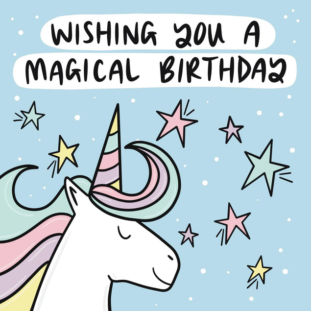 Wishing you a magical birthday Confetti-exploding Greetings Card