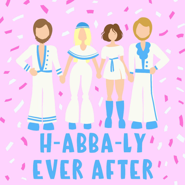 H-Abba-Ly Ever After Confetti-exploding Greetings Card