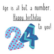 Happy 24th Birthday To You! Confetti-exploding Greetings Card