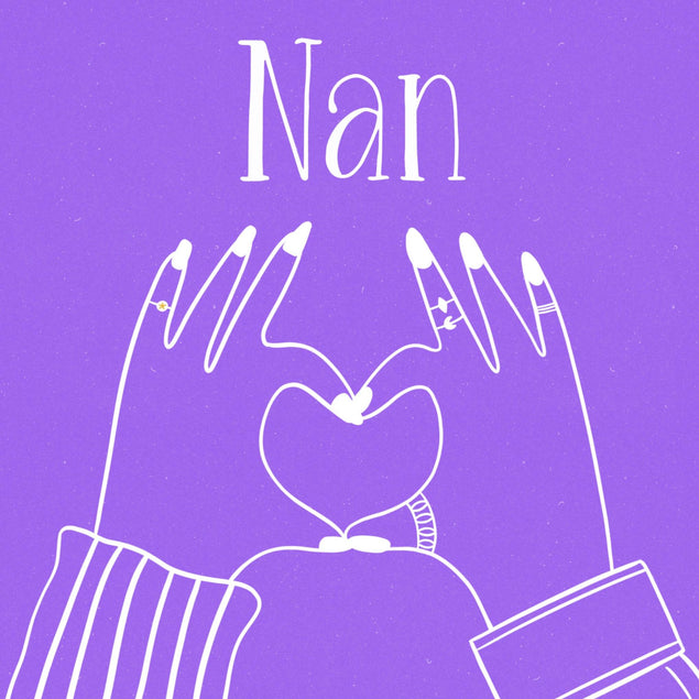 Nan Appreciation Love Confetti-exploding Greetings Card
