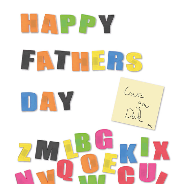 Fridge Magnet Father's Day Confetti-exploding Greetings Card