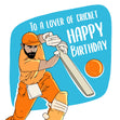 Happy Birthday To A Lover Of Cricket Confetti-exploding Greetings Card