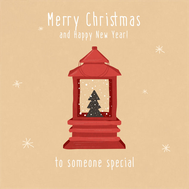 Cute Merry Christmas And Happy New Year To Someone Special Confetti-exploding Greetings Card