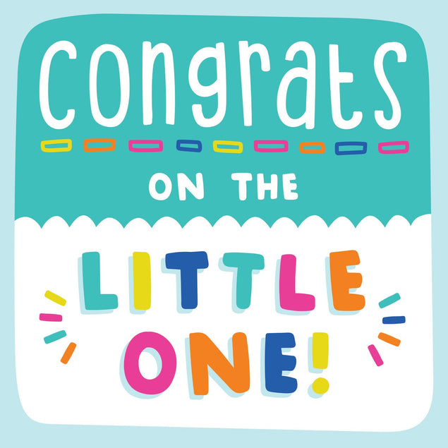 Congrats On The Little One Confetti-exploding Greetings Card