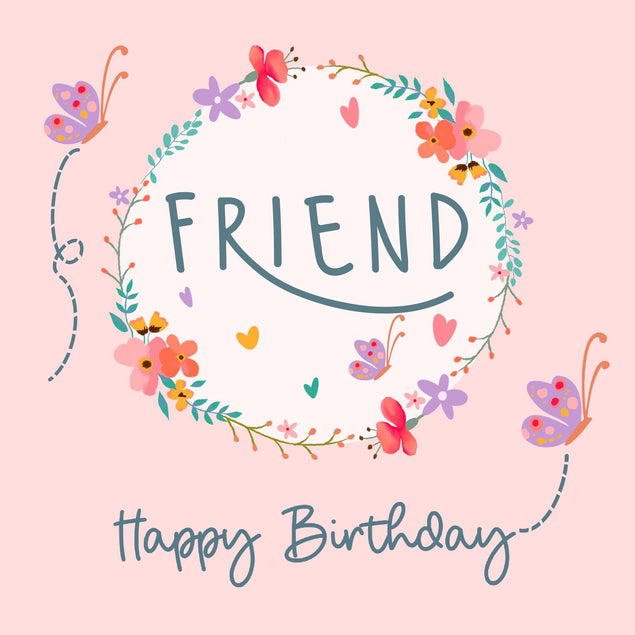 Friend Happy Birthday Confetti-exploding Greetings Card