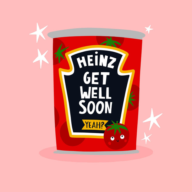 Heinz Tomato Soup Get Well Soon Confetti-exploding Greetings Card