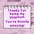 Stepmum, You're Bloody Amazing Mother's Day Confetti-exploding Greetings Card