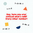 What's Odd Maths Teacher Thank You Confetti-exploding Greetings Card