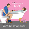 Nice Relaxing Bath Confetti-exploding Greetings Card