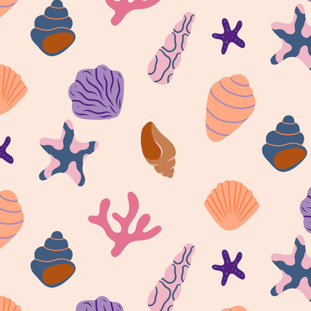 Seashells Simple Confetti-exploding Greetings Card