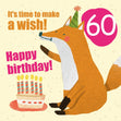 Make a Wish 60th Birthday Confetti-exploding Greetings Card