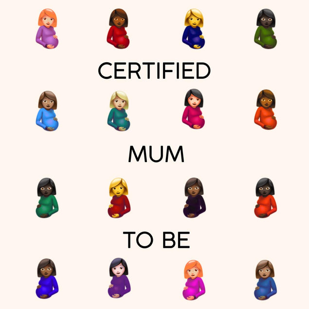Certified Mum To Be Congrats Confetti-exploding Greetings Card