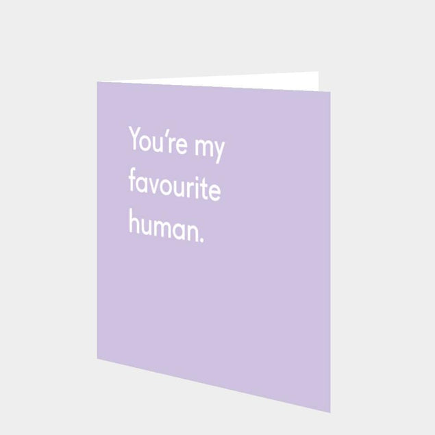 You're My Favourite Human Confetti-exploding Greetings Card