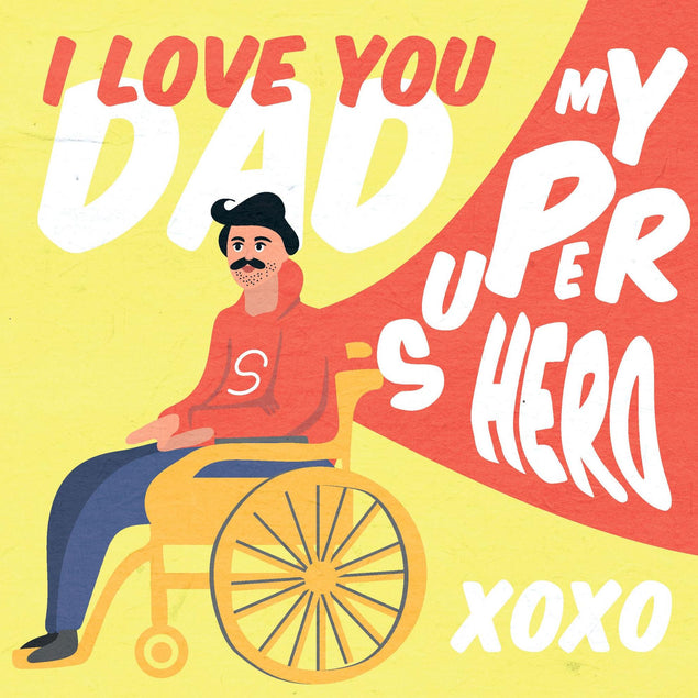 I Love You Dad My Super Hero Confetti-exploding Greetings Card