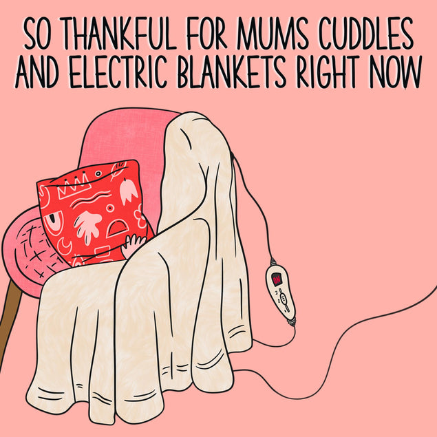 Mum's Cuddles And Electric Blankets Mother's Day Confetti-exploding Greetings Card