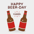 Happy Beer-Day Confetti-exploding Greetings Card