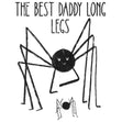 Best Daddy Long Legs Confetti-exploding Greetings Card