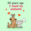 My Soulmate Happy 20th Wedding Anniversary Confetti-exploding Greetings Card