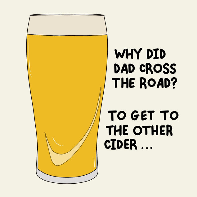 Why Did Dad Cross The Road? Confetti-exploding Greetings Card