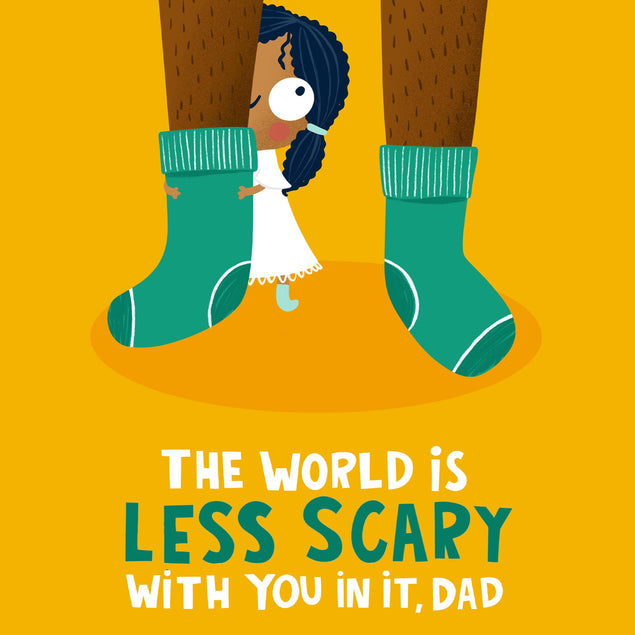 The World Is Less Scary Father's Day Confetti-exploding Greetings Card