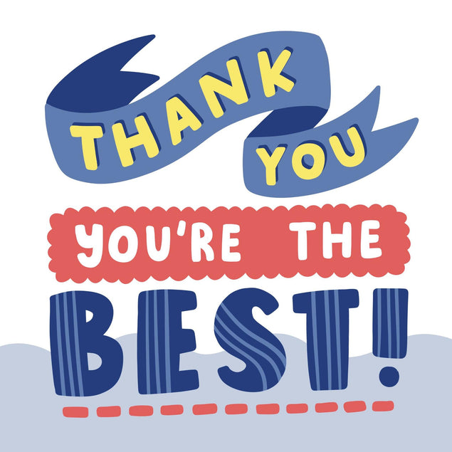 You're The Best Thank You Confetti-exploding Greetings Card