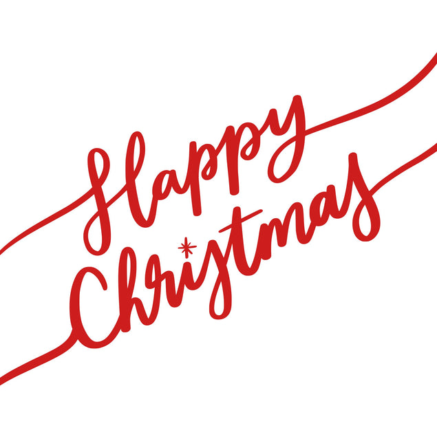 Happy Christmas Minimalist Confetti-exploding Greetings Card