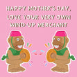 Love Your Very Own Wind-Up Merchant Confetti-exploding Greetings Card