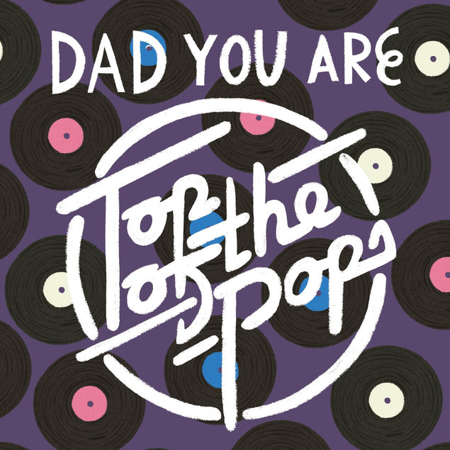 Top Of The Pops Dad Confetti-exploding Greetings Card
