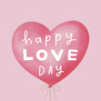 Happy Love Day Heart Confetti-exploding Greetings Card