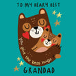 To My Beary Best Grandad Confetti-exploding Greetings Card