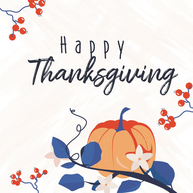 Happy Thanksgiving Pumpkin And Rowan Confetti-exploding Greetings Card