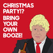 Boris Christmas Party Confetti-exploding Greetings Card