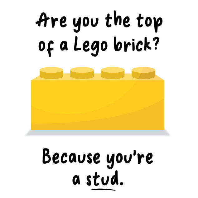 Are You The Top Of A Lego Brick? Confetti-exploding Greetings Card