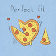 Perfect Fit Pizza Confetti-exploding Greetings Card