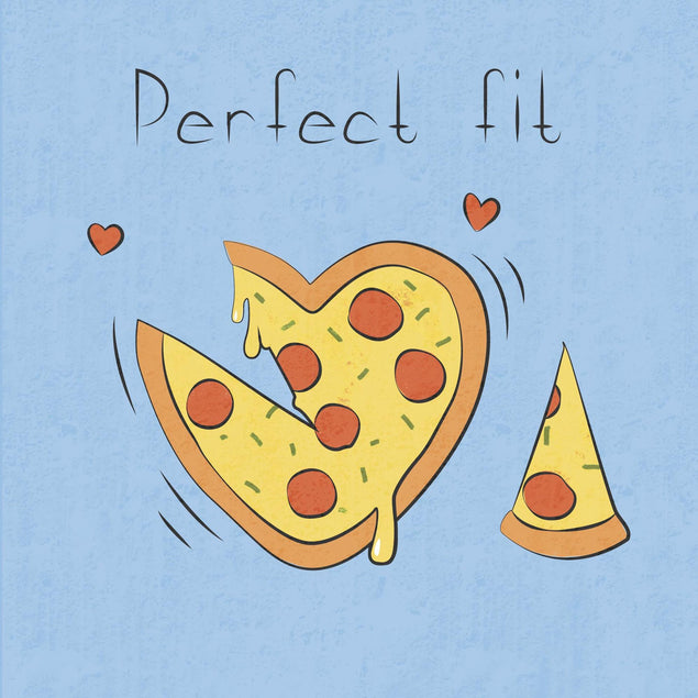 Perfect Fit Pizza Confetti-exploding Greetings Card