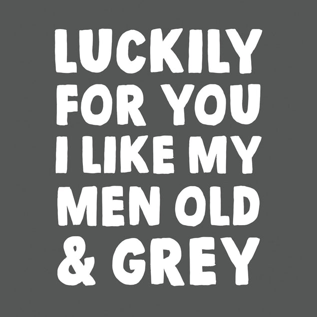 Old And Grey Confetti-exploding Greetings Card