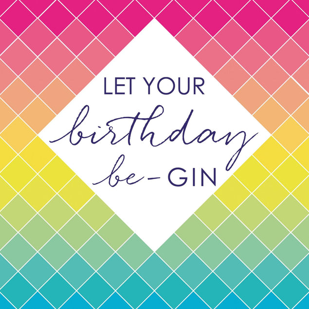 May your birthday be gin Confetti-exploding Greetings Card