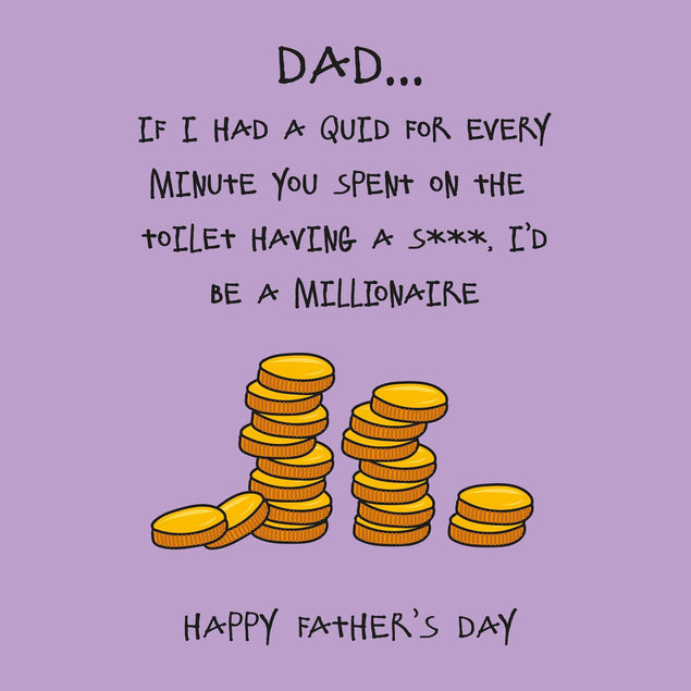 If I Had A Quid Father's Day Confetti-exploding Greetings Card