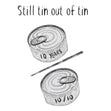 Ten Years - Tin Outta Tin Confetti-exploding Greetings Card