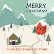 From Our House To Yours Merry Christmas Confetti-exploding Greetings Card