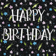 Happy Birthday Colourful Stars Confetti-exploding Greetings Card