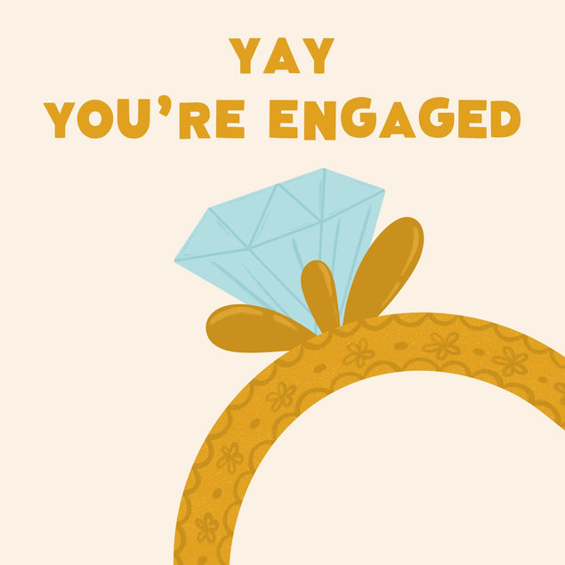 Yay You're Engaged Confetti-exploding Greetings Card