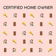 Certified Home Owner Confetti-exploding Greetings Card