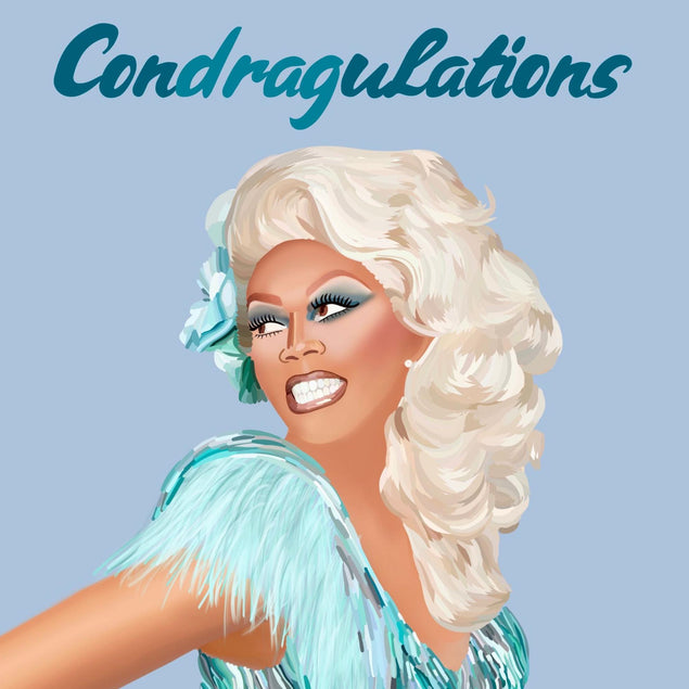 ConDRAGulations Confetti-exploding Greetings Card