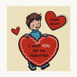 I Want You For My Valentine Vintage Valentine's Day Confetti-exploding Greetings Card