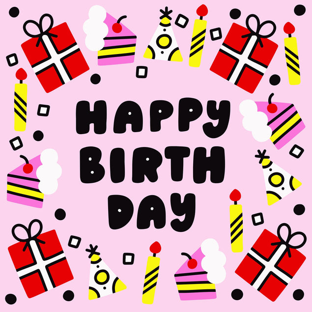 Cakes And Presents Birthday Confetti-exploding Greetings Card