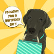 Birthday Gift Labrador Happy Birthday Confetti-exploding Greetings Card