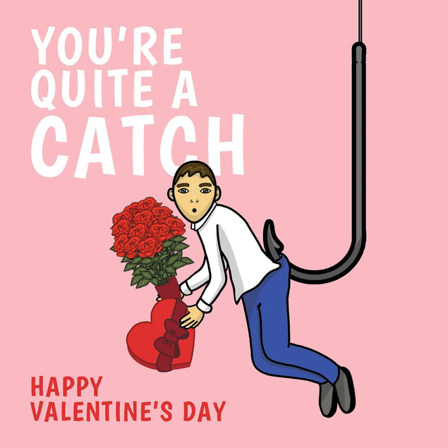 Quite A Catch Confetti-exploding Greetings Card