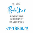 To A Special Brother Confetti-exploding Greetings Card