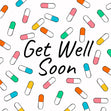 Get Well Soon Pills Confetti-exploding Greetings Card